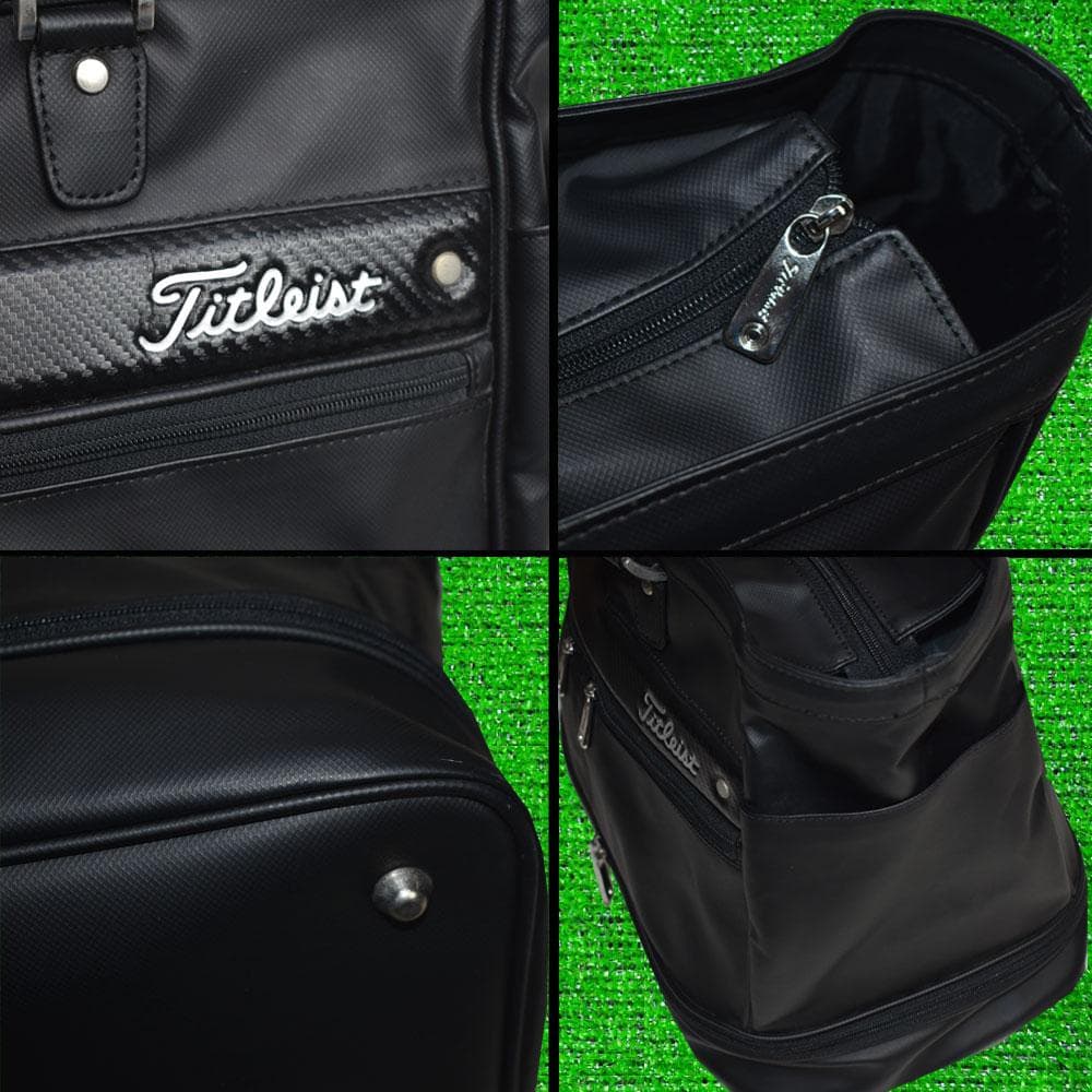 Titleist/タイトリスト ゴルフ 大判トートバッグ【ブラック】美品！