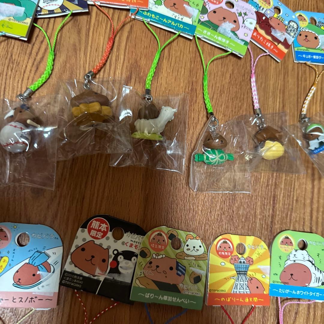 全て新品　カピバラさん♡ご当地根付ストラップ　27個（くまモン/dr.イエロー）