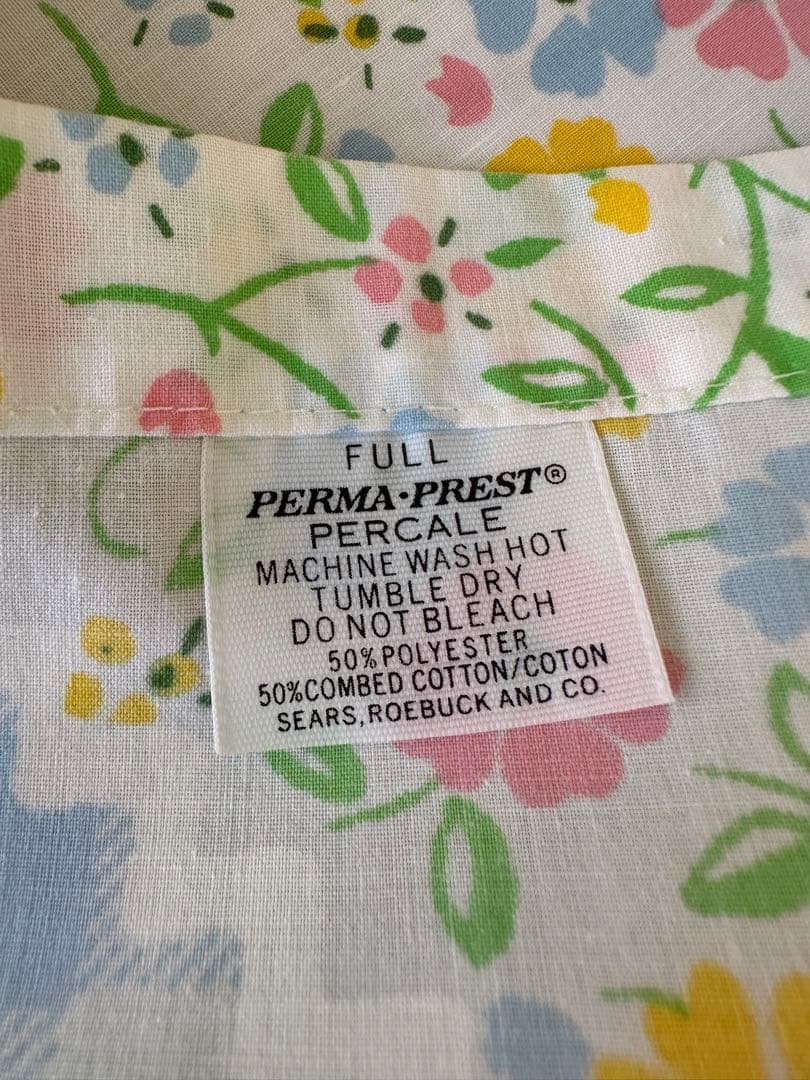 アメリカ購入パッチワーク柄　ヴィンテージ シーツあちゃちゅむ古着マイリトルポニー