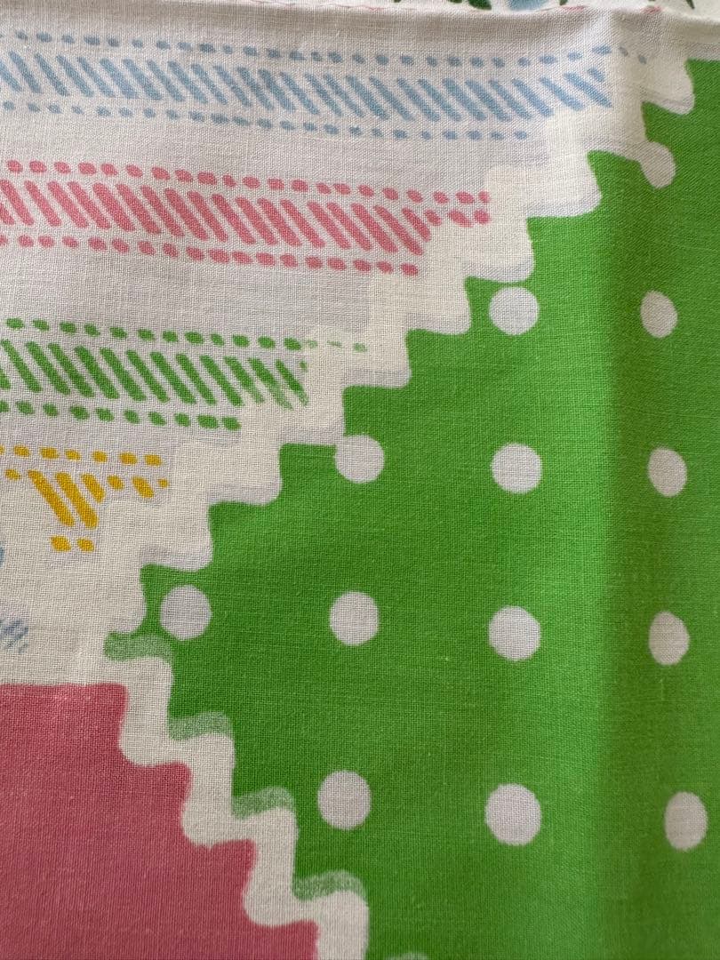 アメリカ購入パッチワーク柄　ヴィンテージ シーツあちゃちゅむ古着マイリトルポニー