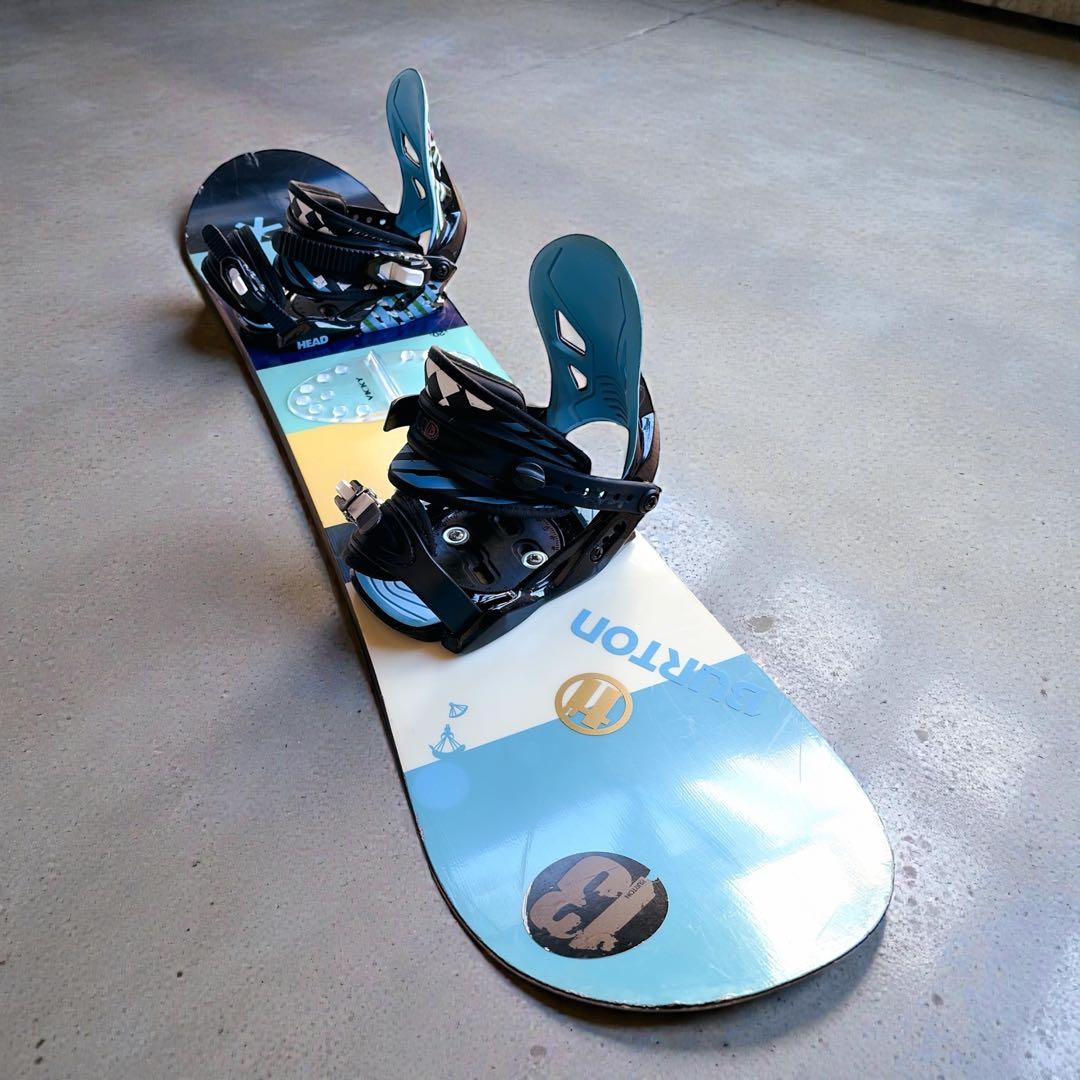 Burton Custom 120cm キッズスノーボード　バインディングセット