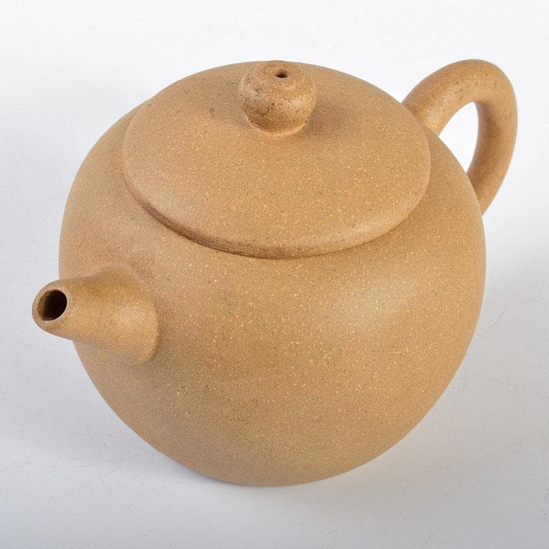 中国　中国宣興銘　紫砂　黄泥　急須　茶壷　V　R4470