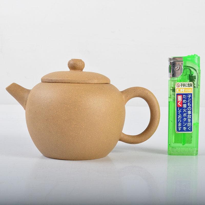 中国　中国宣興銘　紫砂　黄泥　急須　茶壷　V　R4470