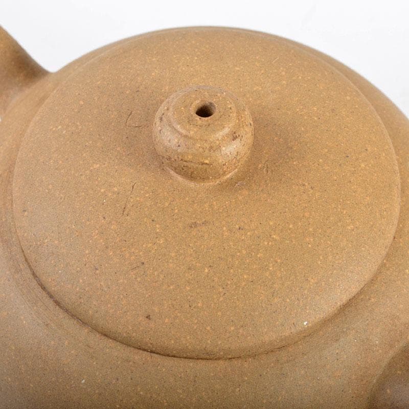 中国　中国宣興銘　紫砂　黄泥　急須　茶壷　V　R4470