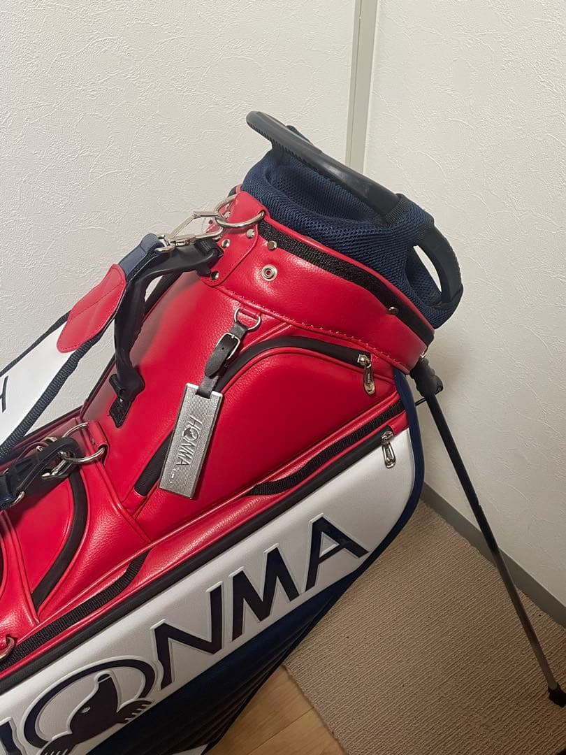 ホンマ キャディバッグ スタンド式 9.5型 レッド