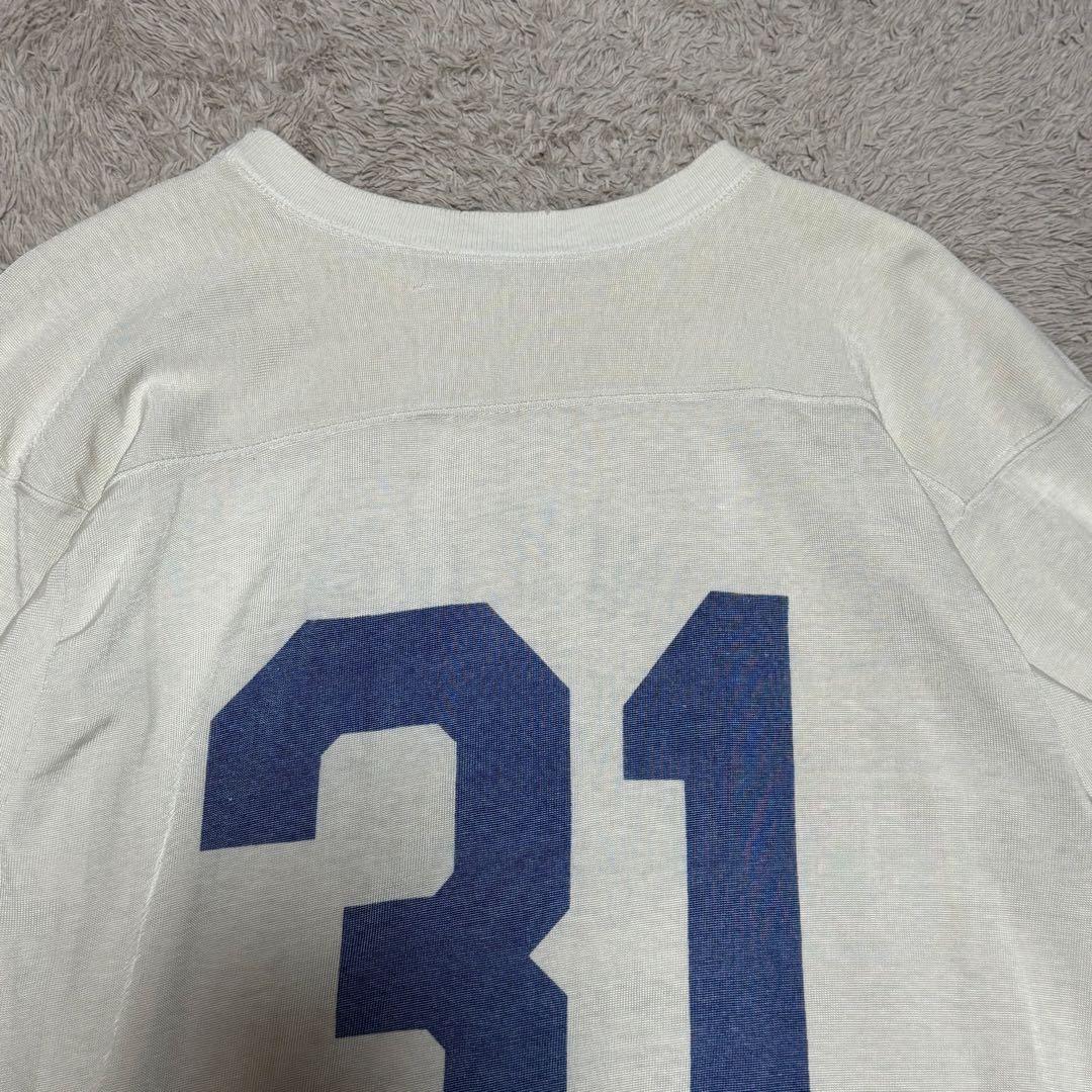 70s Champion rayon football両面染み込み　ナンバリング