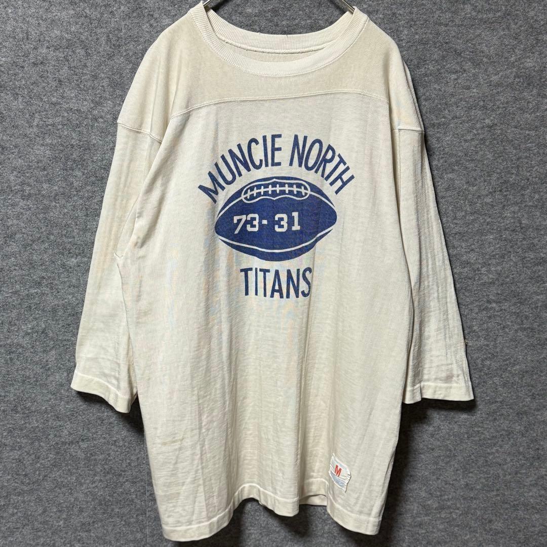 70s Champion rayon football両面染み込み　ナンバリング