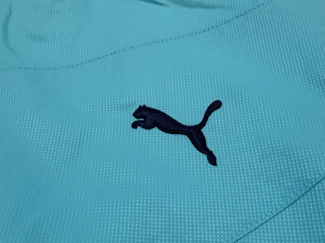 PUMA トラックジャケット　ジャージ　水色　ビッグロゴ　　大きいサイズ　O