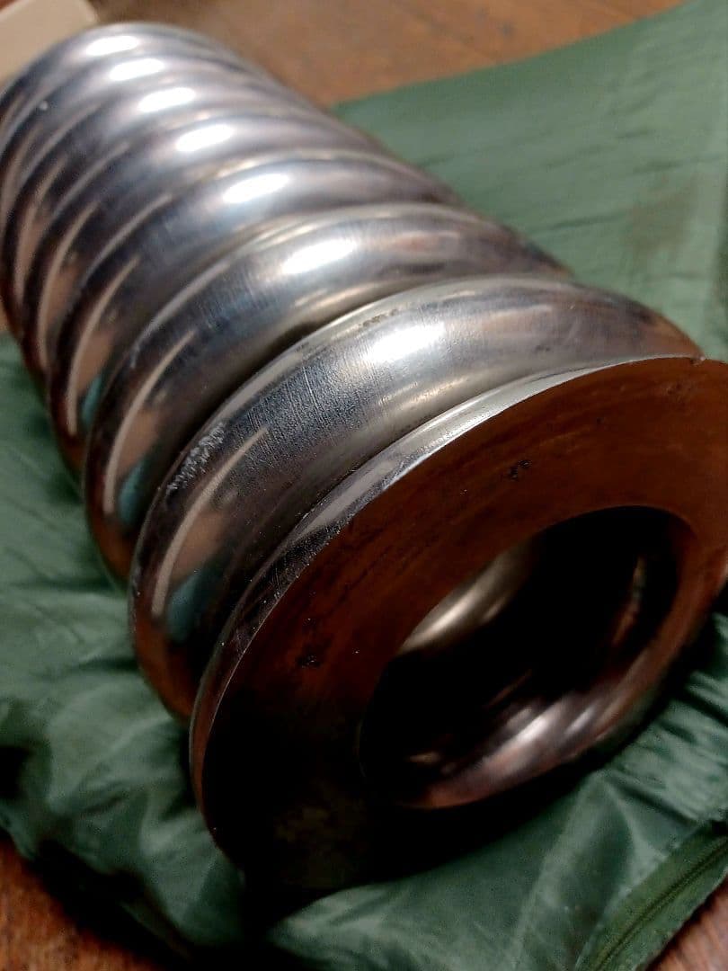 極太●ステンレスsus302熱間成形ばね★ケトルベル 代用に／引き取り限定