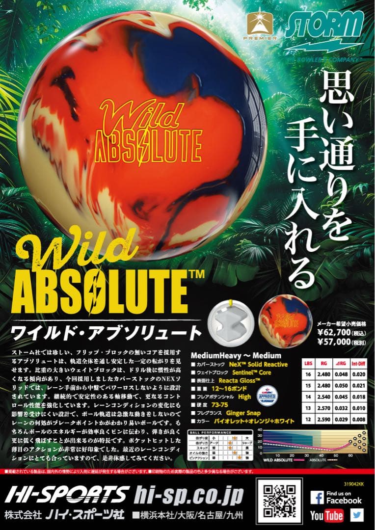 送料込み【新品】ワイルド・アブソリュート　ストーム　15ポンド3オンス 2