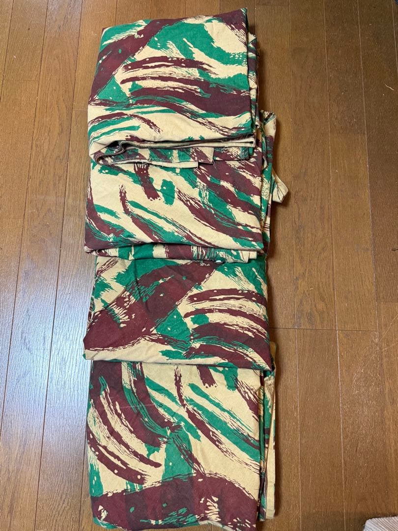 美品　フランス軍幕　リザードカモツェルトバーン　同色4枚セット