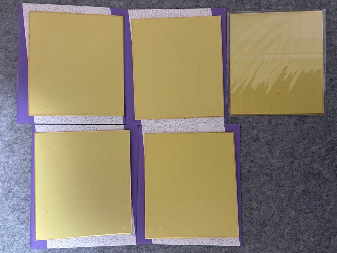 鬼滅の刃 柱合会議 ランダム複製ミニ色紙　不死川実弥　伊黒小芭内　5枚セット