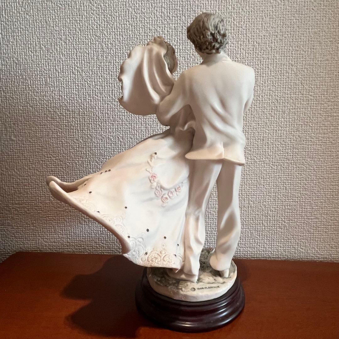 ジョゼッペアルマーニ　美品　ウェディング　恋人　結婚式　新郎新婦　陶器　人形