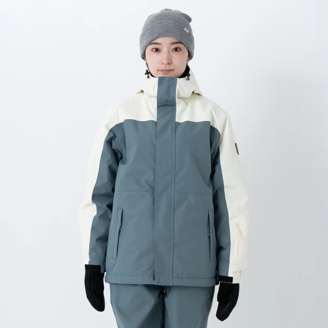 オーシャンパシフィック スノーウェア レディース L クリーム/ダークグレー