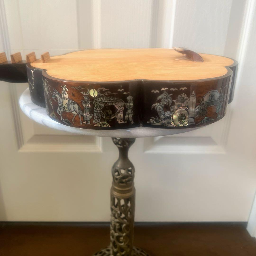 ダン・セン　ベトナム２弦琴　民族楽器 弦楽器　馬頭琴　螺鈿　工芸品　希少