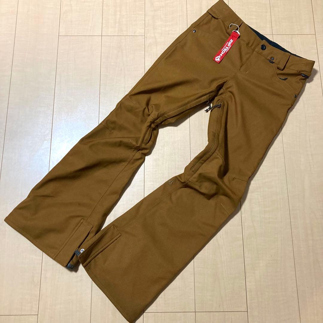 未使用級✨VOLCOM ボルコム スノーボードウェア スノボ パンツ S 茶