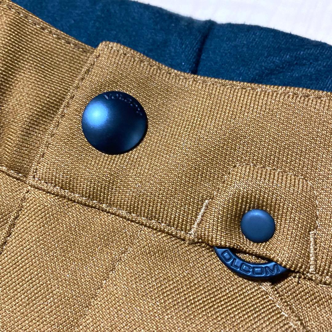 未使用級✨VOLCOM ボルコム スノーボードウェア スノボ パンツ S 茶