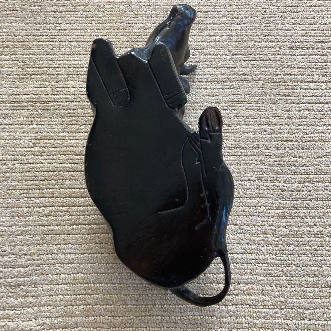 匿名配送　牛　置物　アンティーク　オブジェ　レトロ　動物