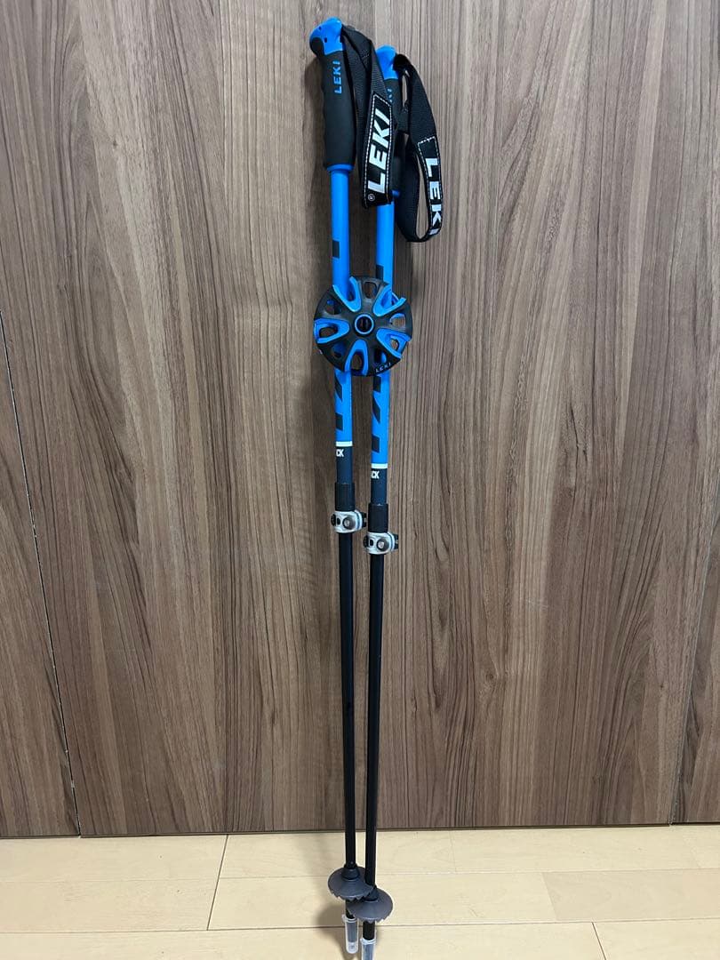 LEKI スキー伸縮式ストックPITCH BACK VARIO 替リング付