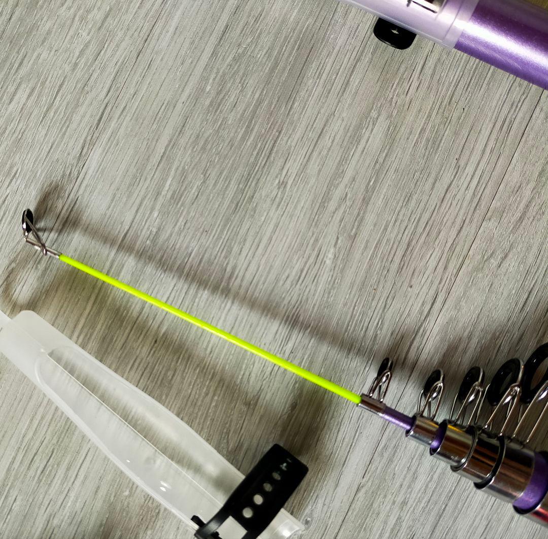 遠投竿 リール付き　３セット　3.6m 投げ釣リ 遠投釣り　遠投カゴ　紫色