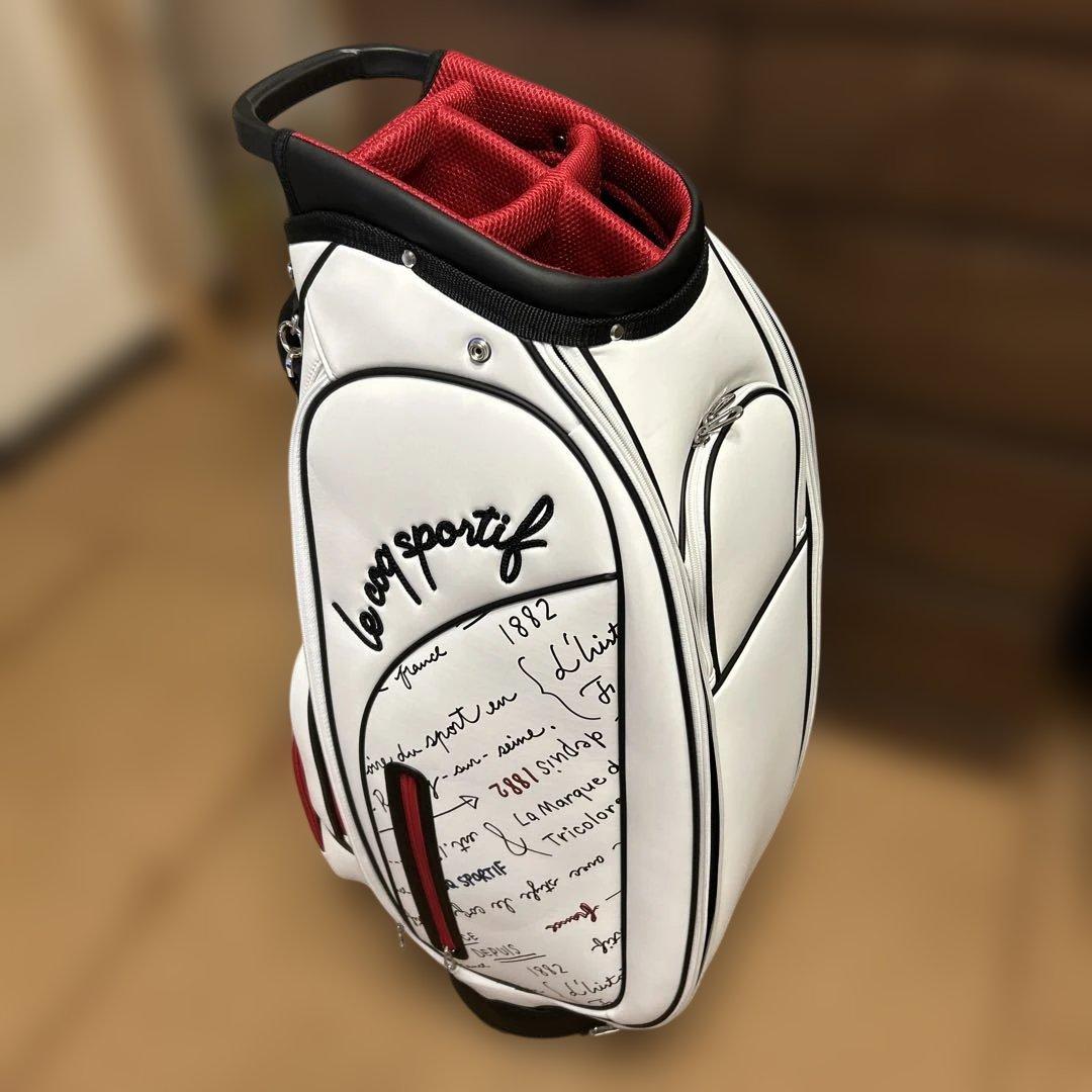 RS♡プロフ必読☆ゴルフバッグ ホワイト/レッド
