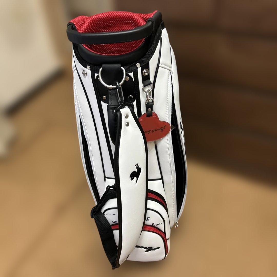 RS♡プロフ必読☆ゴルフバッグ ホワイト/レッド