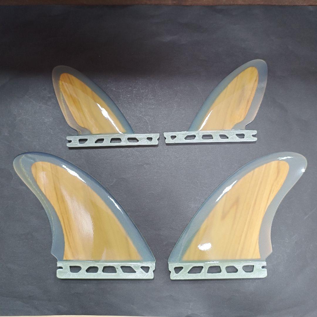 フューチャーフィン対応　ウッドコア　クワッドフィン　ナチュラルウッド