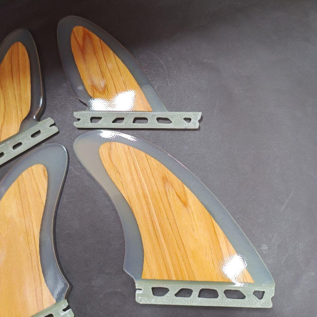 フューチャーフィン対応　ウッドコア　クワッドフィン　ナチュラルウッド