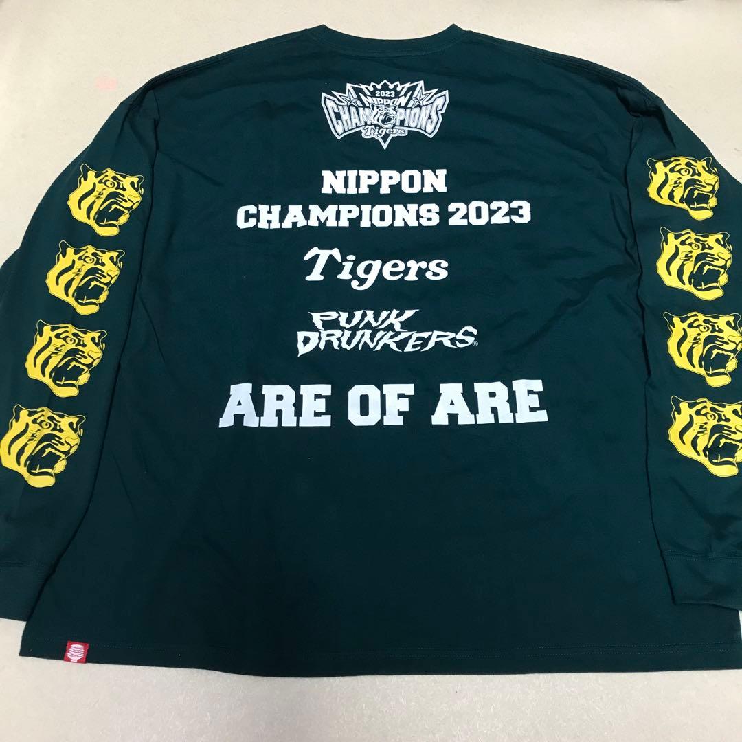 阪神タイガース XL パンクドランカーズ 未使用 Tシャツ 緑 ロンt 優勝