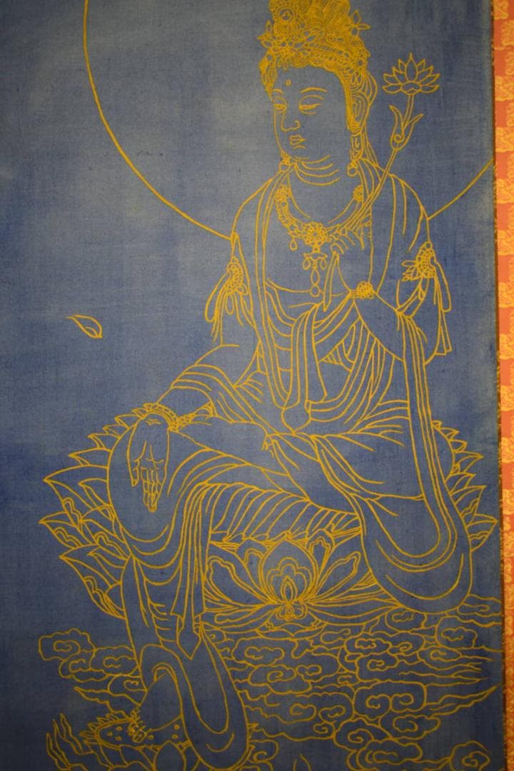 不詳/作者不明/観音像図/布袋屋掛軸HI-468