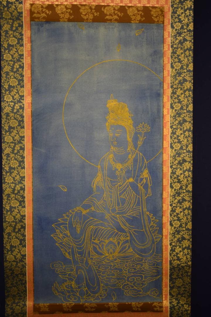 不詳/作者不明/観音像図/布袋屋掛軸HI-468