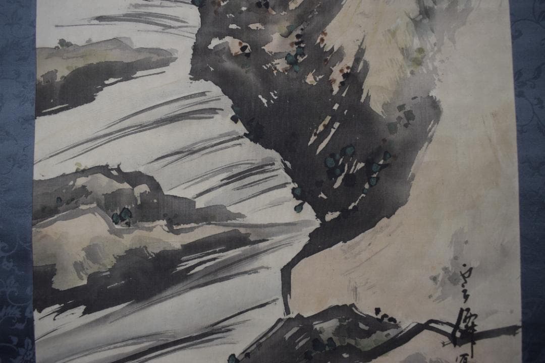 雲僊/鶴亀之図/双幅/掛軸☆宝船☆Z-282