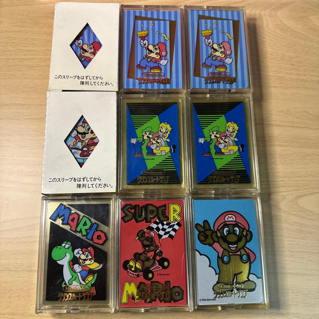 新品未開封 任天堂 クリンスルートランプ マリオ9個セットNintendo