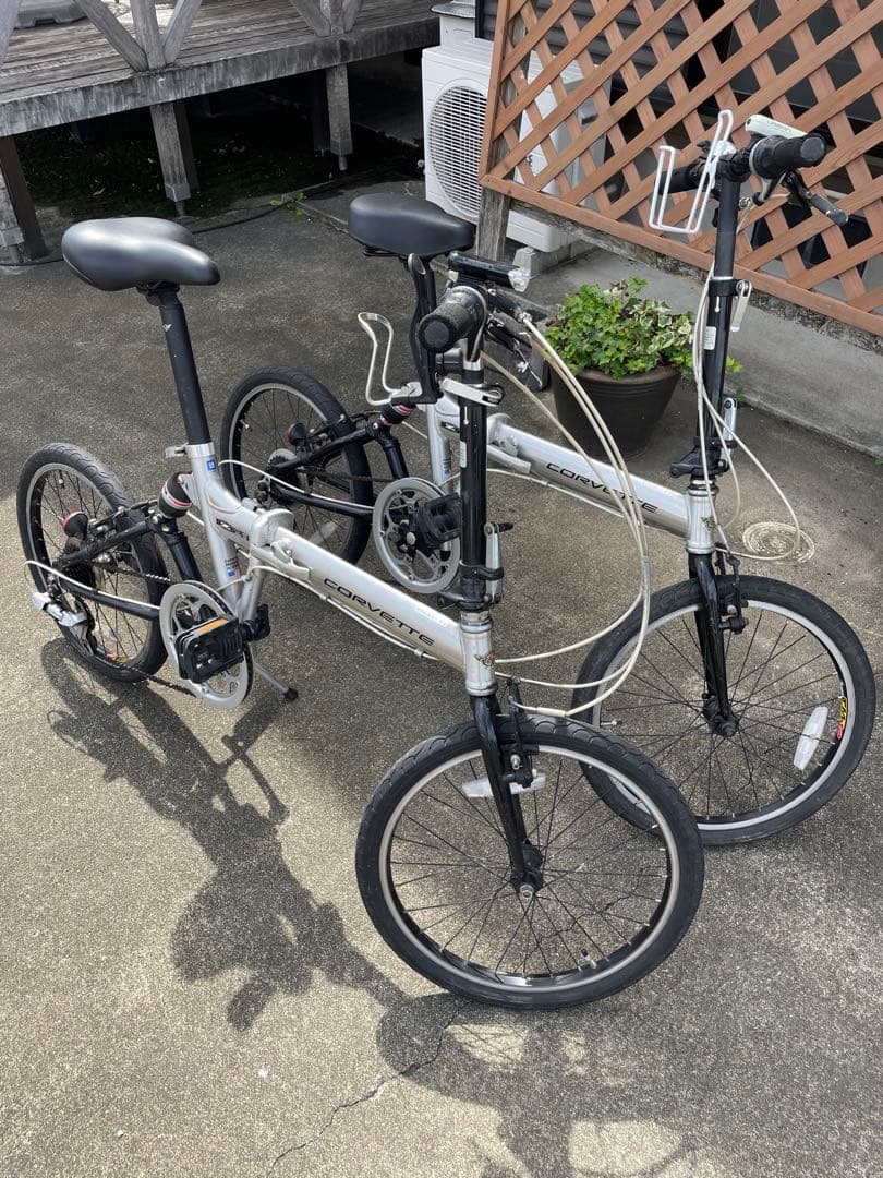 GM 20インチ　折り畳み自転車　2台セット　シルバー