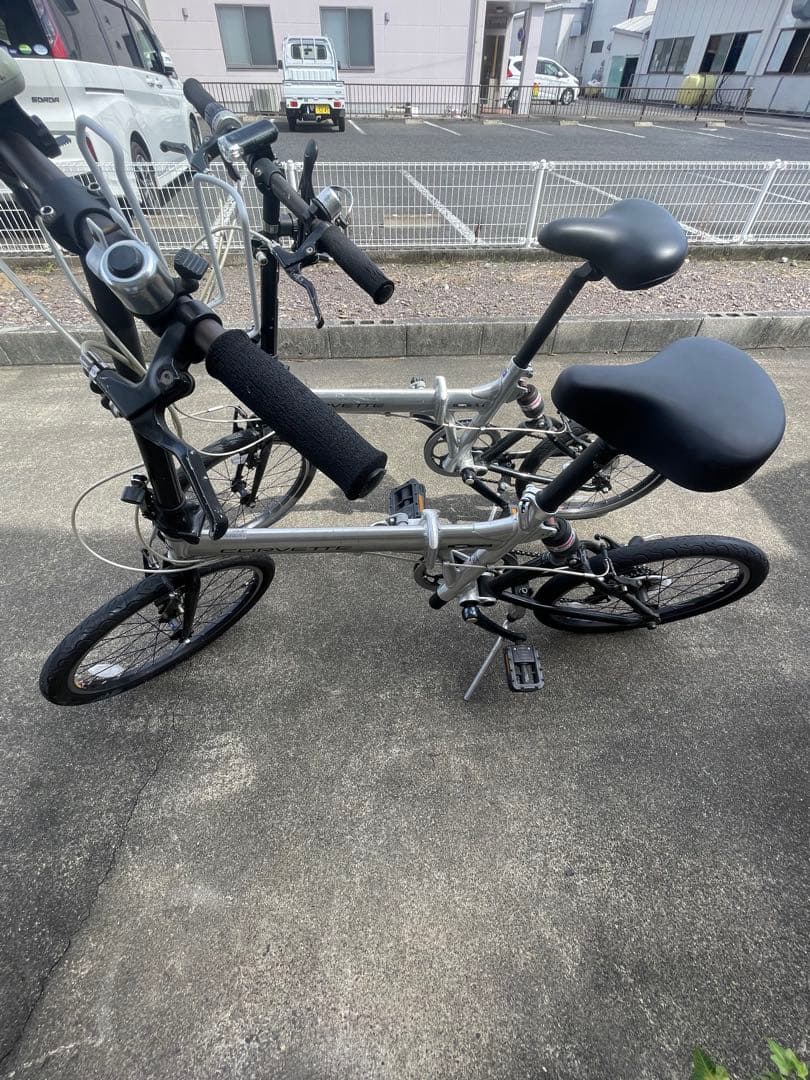 GM 20インチ　折り畳み自転車　2台セット　シルバー