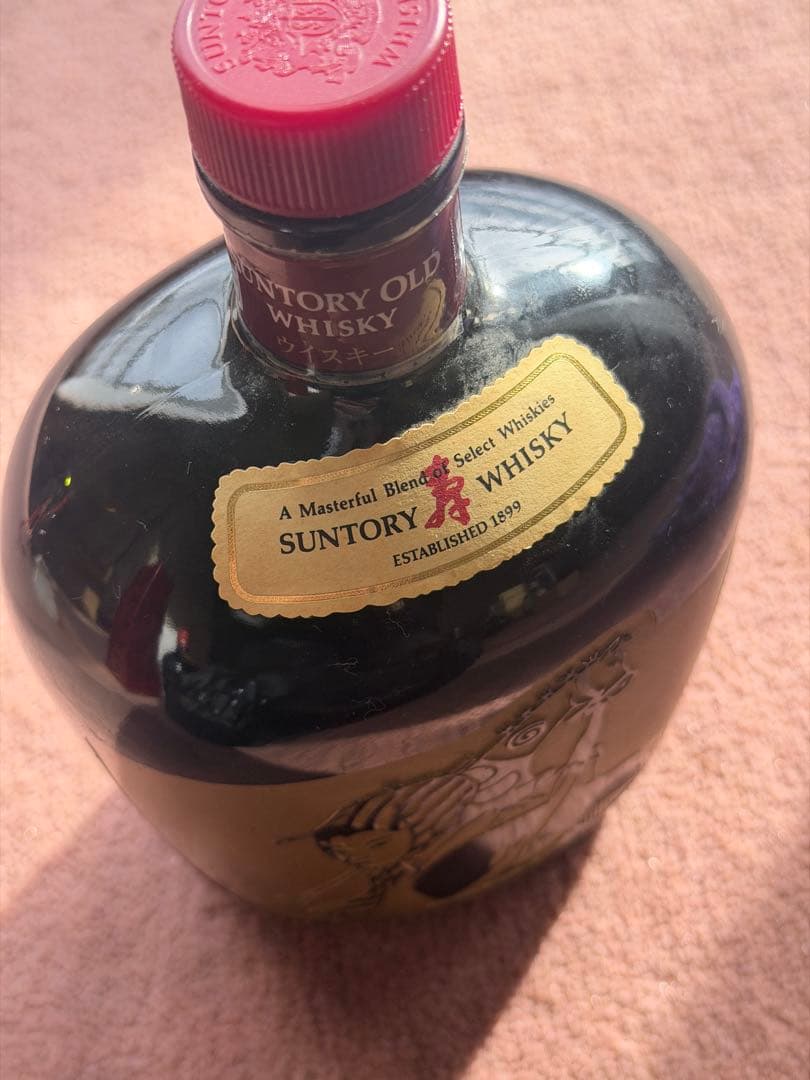 サントリー オールド ウイスキー 熊 台座付き 古酒 未開栓