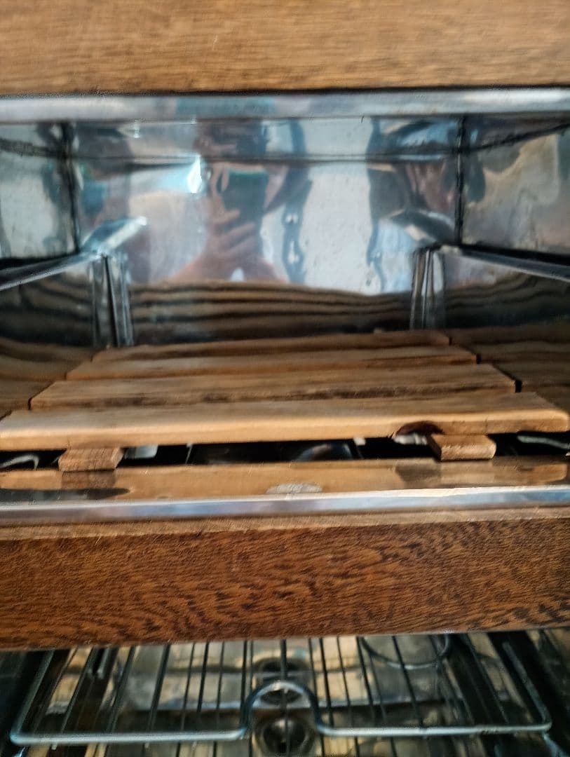 【値下げ中】昭和レトロ　 木製ダブルドア冷蔵庫・保冷庫