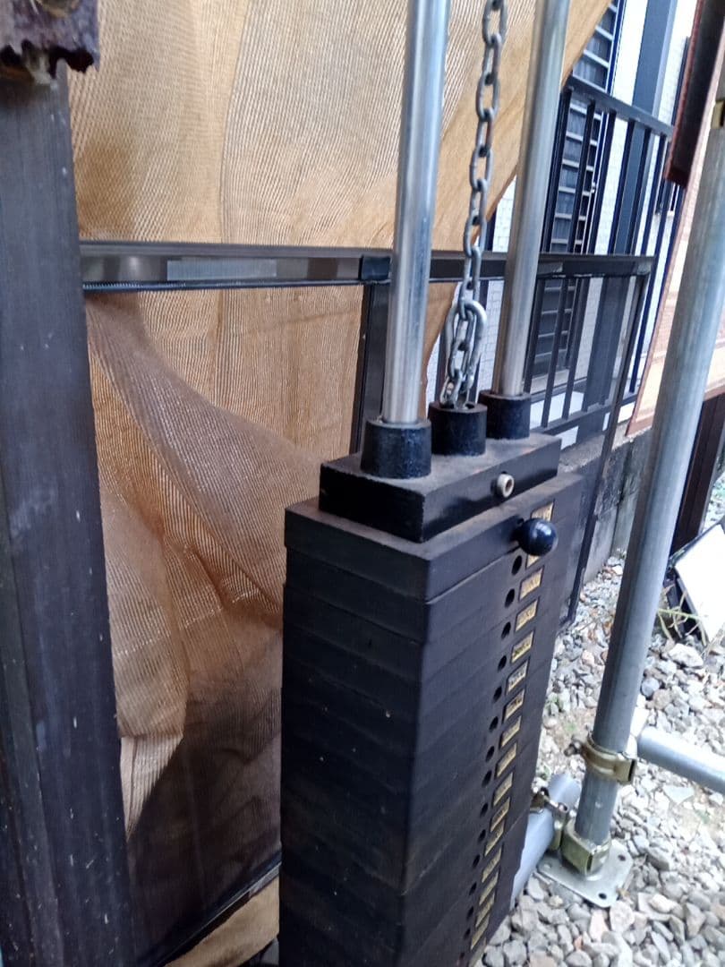 ウェイトスタック　重量計100kg　ラットプルバー　引渡限定