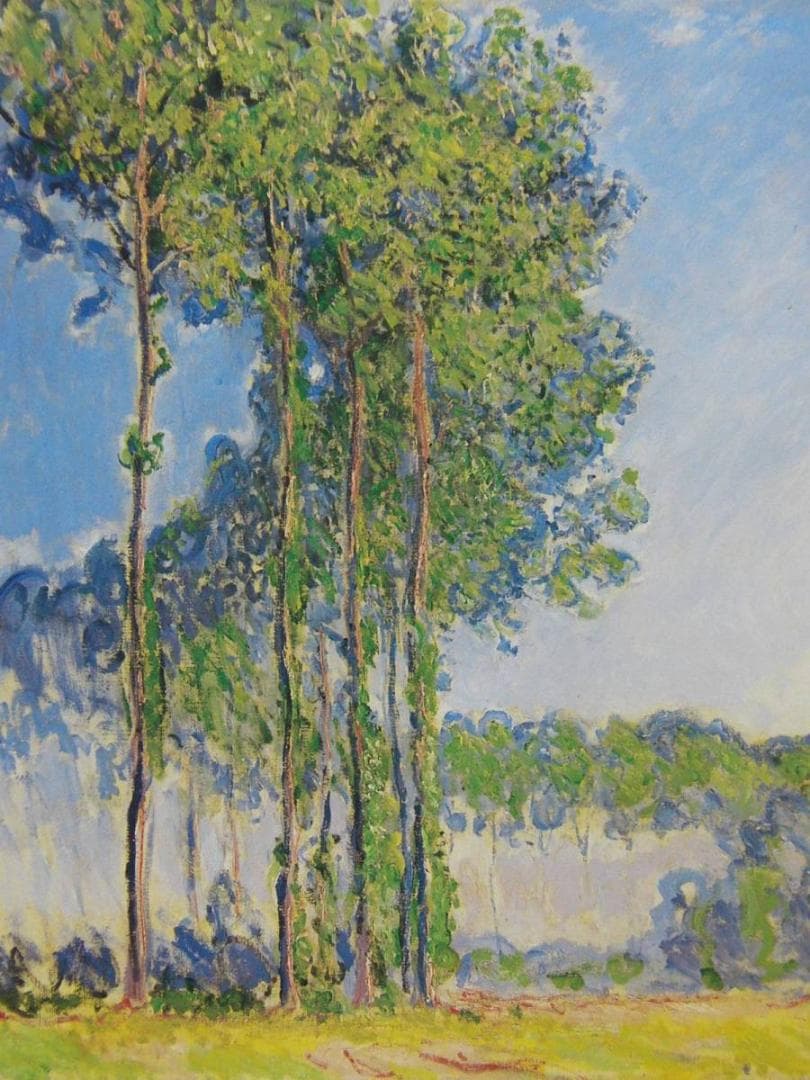 クロード・モネ、ポプラ並木、希少な画集より、新品高級額