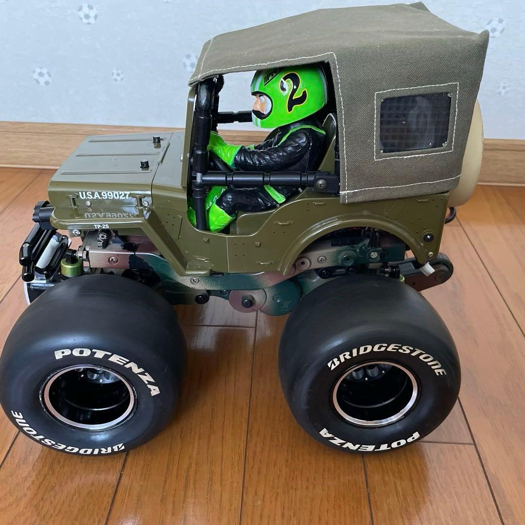 タミヤ ワイルドウイリー2 WR02 幌 スリックタイヤ　ラウンドタイヤ