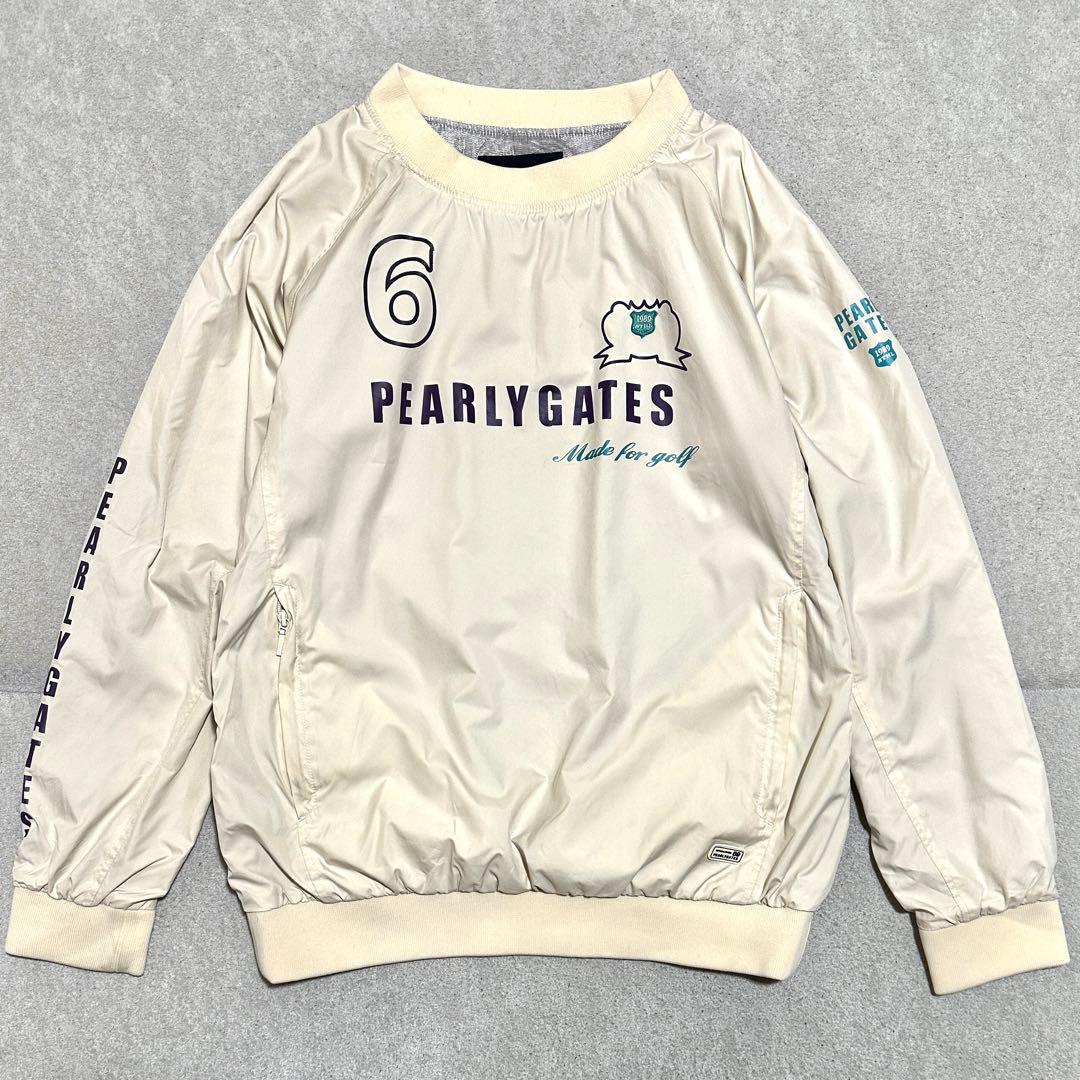2(M)✨ パーリーゲイツ　スニード　ナイロンジャケット　ホワイト　ゴルフウェア