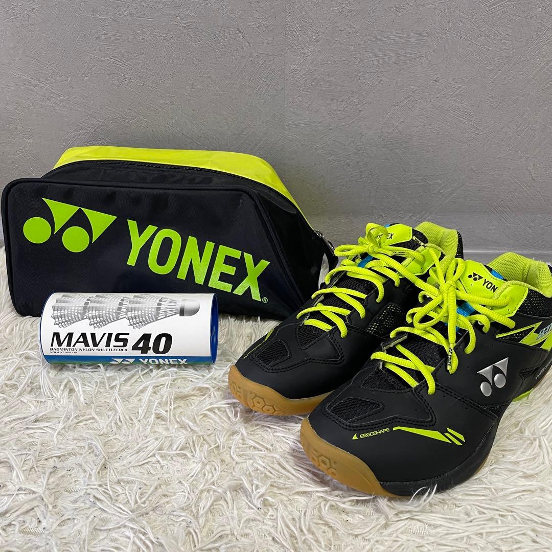 YONEX 820MID バドミントンシューズ 27.5cm シャトル ケース