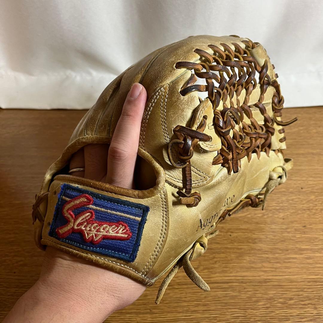 久保田スラッガー 一般軟式 グローブ グラブ 外野用 使用感強
