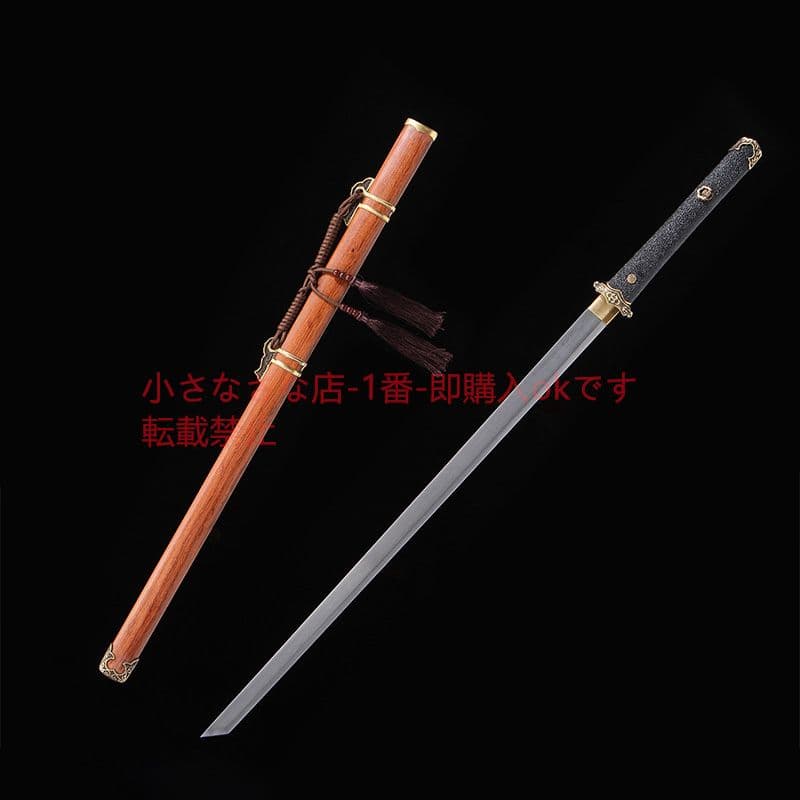 素装純銅魚皮柄唐横刀酸枝木金 古兵器 武具 刀装具 日本刀 模造刀 居合刀