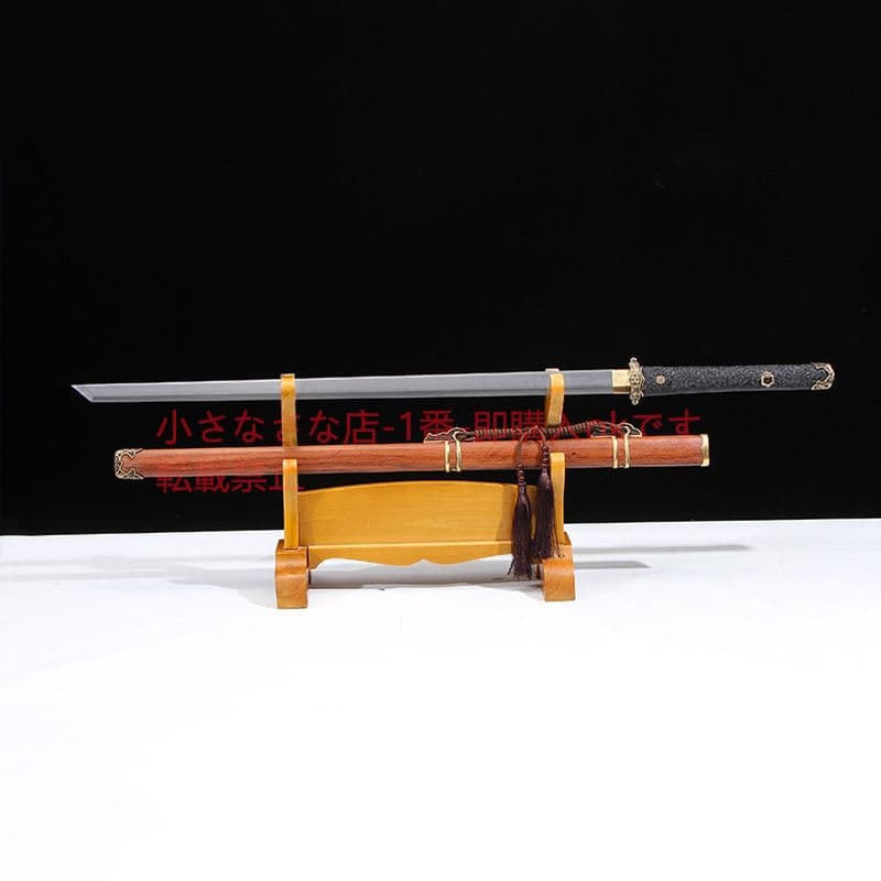 素装純銅魚皮柄唐横刀酸枝木金 古兵器 武具 刀装具 日本刀 模造刀 居合刀