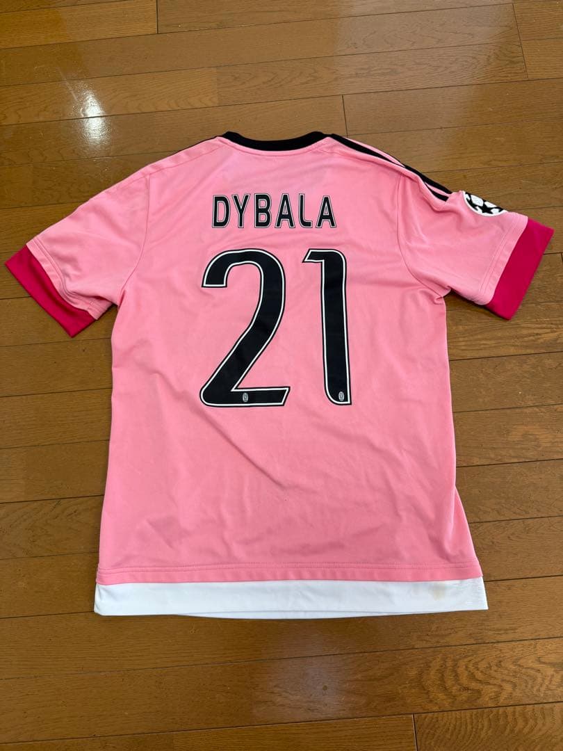 公式ユニフォーム ユベントス ディバラ 15-16 アウェイ CL パッチ全部入