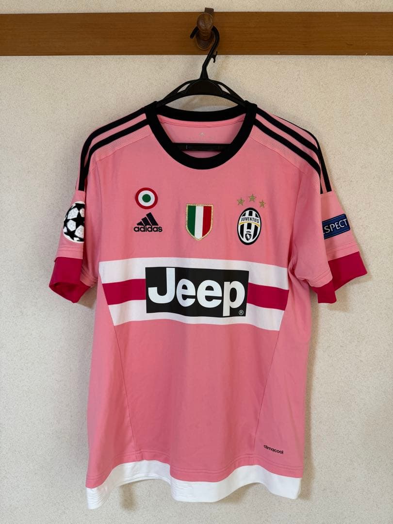 公式ユニフォーム ユベントス ディバラ 15-16 アウェイ CL パッチ全部入