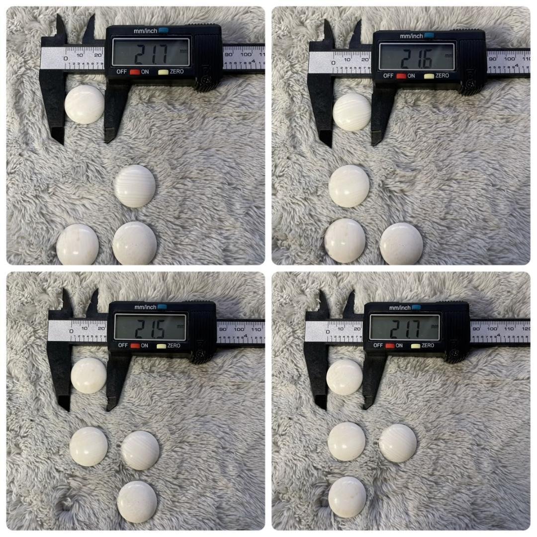 【碁笥・箱付】蛤碁石30号 約8.6mm 雪印 那智黒石 白181個 黒182個