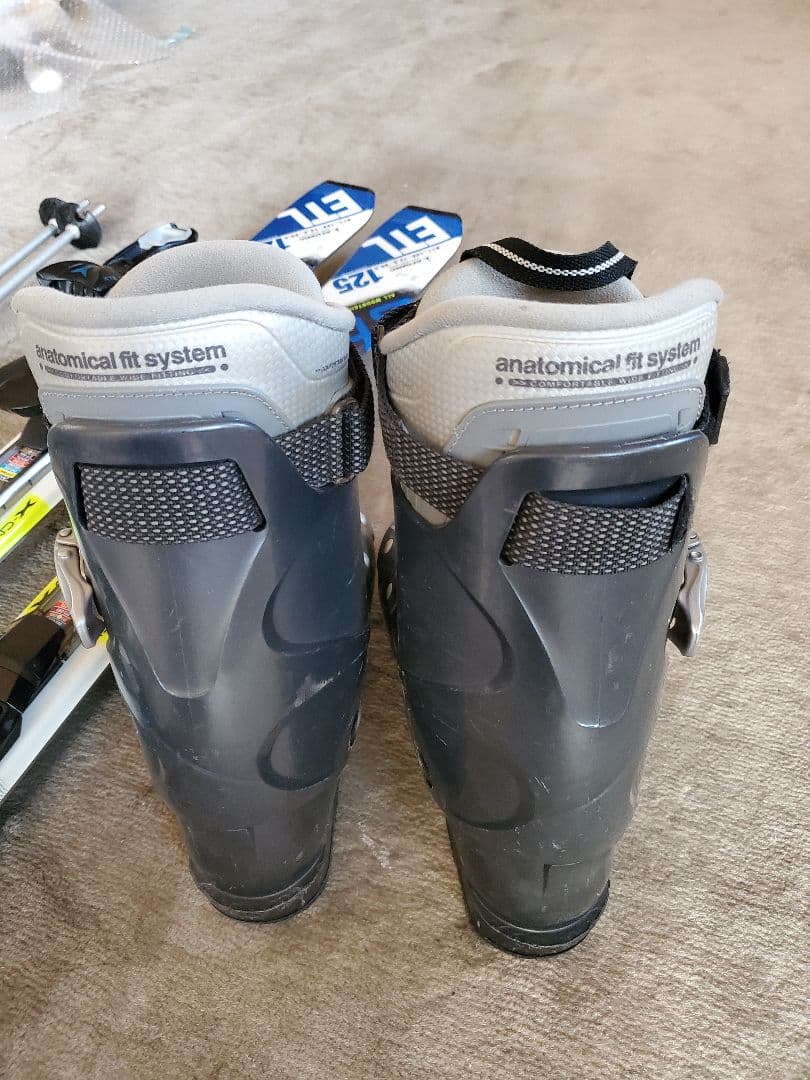 【美品】ATOMICミドルカービングスキー☆ブーツ25cm☆ロシニョールストック