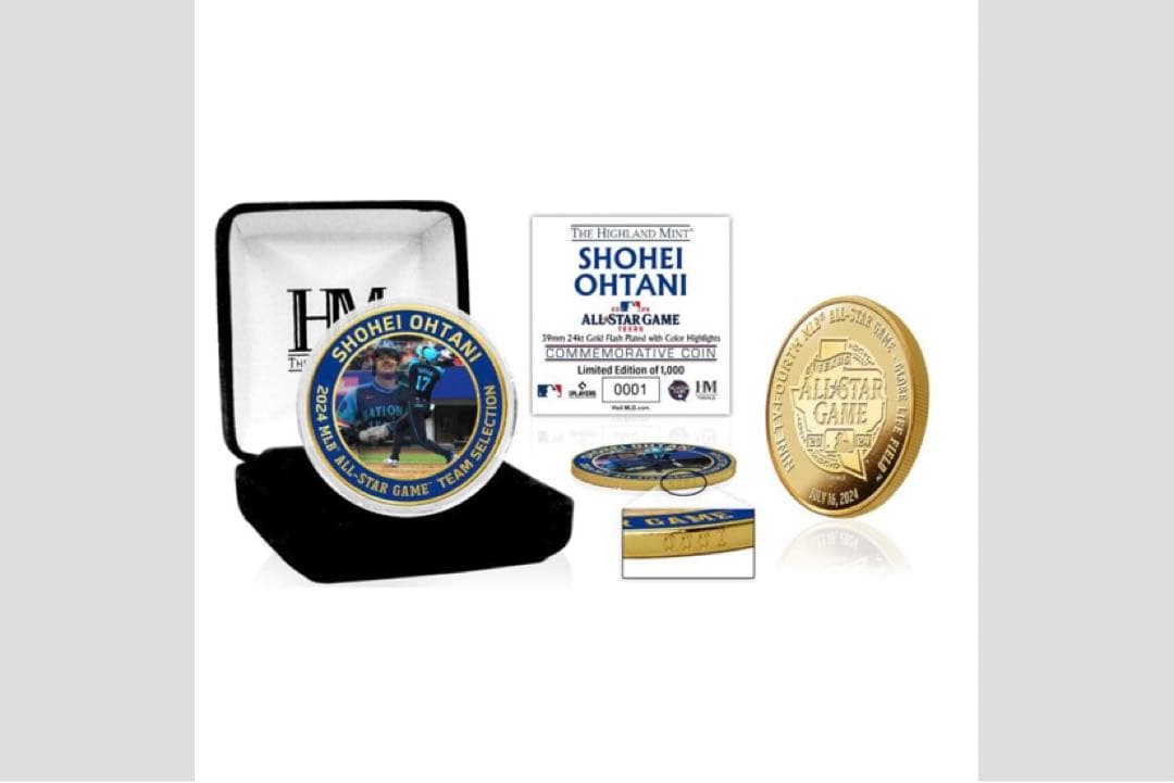 ドジャース 大谷翔平 2024 MLB オールスター 出場記念 ゴールド